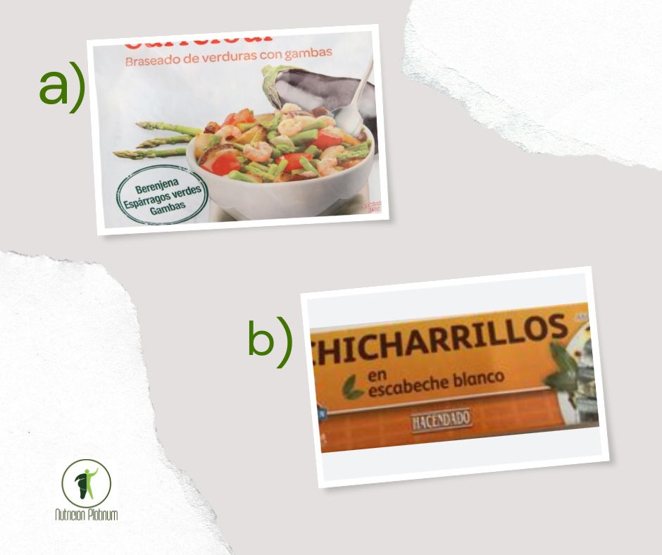 Braseado de verduras con chicharrillos en  conserva.